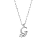 COLLAR INICIAL LUCKY PLATA