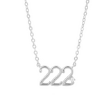 COLLAR NÚMEROS DE ÁNGELES PLATA