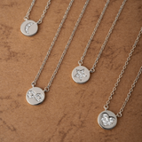 COLLAR MEDALLA CORAZÓN PLATA