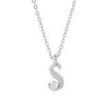 COLLAR INICIAL LUCKY PLATA