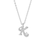 COLLAR INICIAL LUCKY PLATA