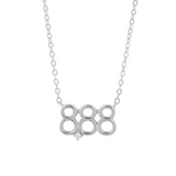 COLLAR NÚMEROS DE ÁNGELES PLATA