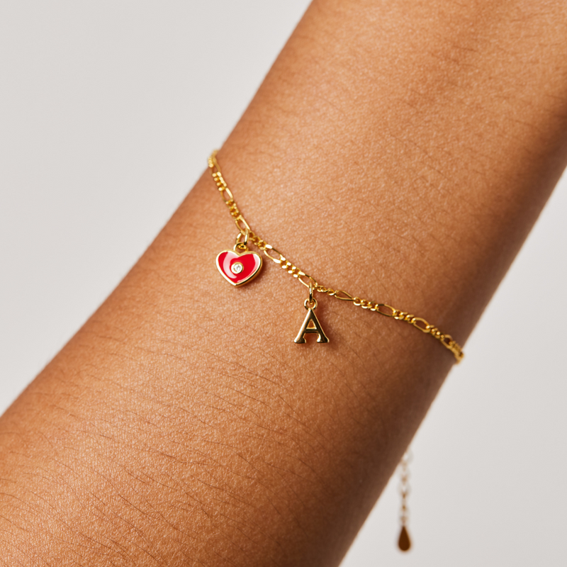 PULSERA VALENTINES BAÑADA EN ORO | BOAZ JOYAS