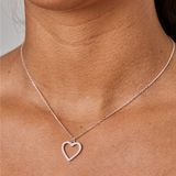 COLLAR CORAZÓN 2 PLATA