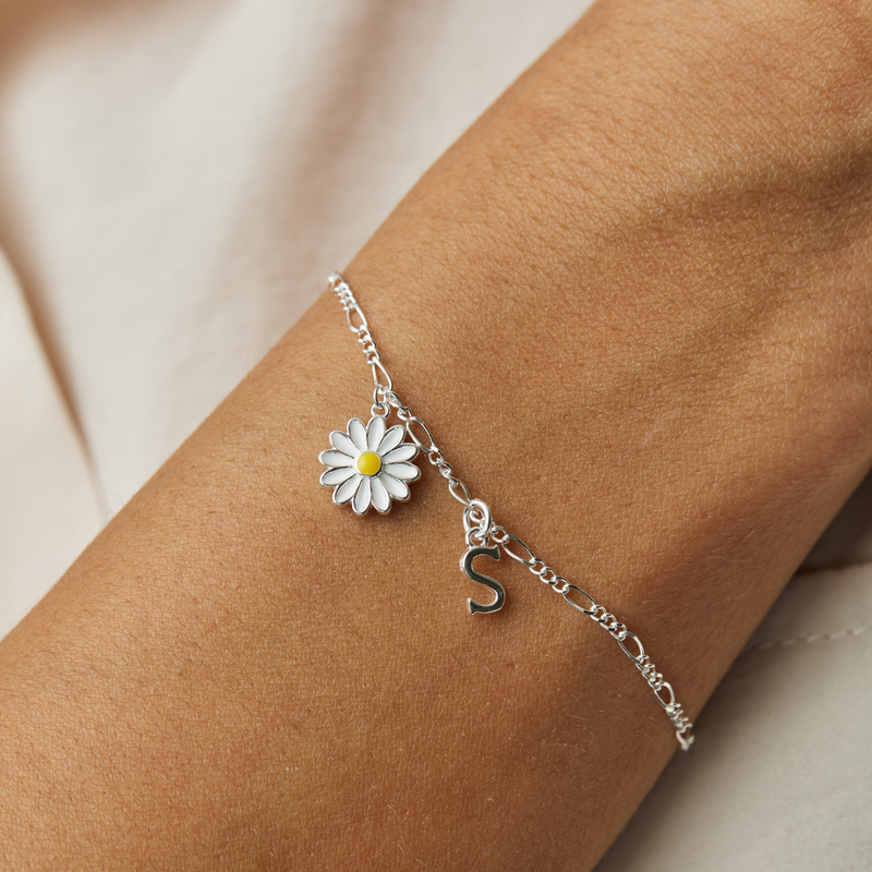 PULSERA MARGARITA PLATA | BOAZ JOYAS