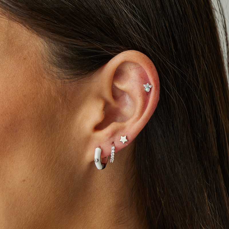 PIERCING JANA PLATA (1 UNIDAD) | BOAZ JOYAS