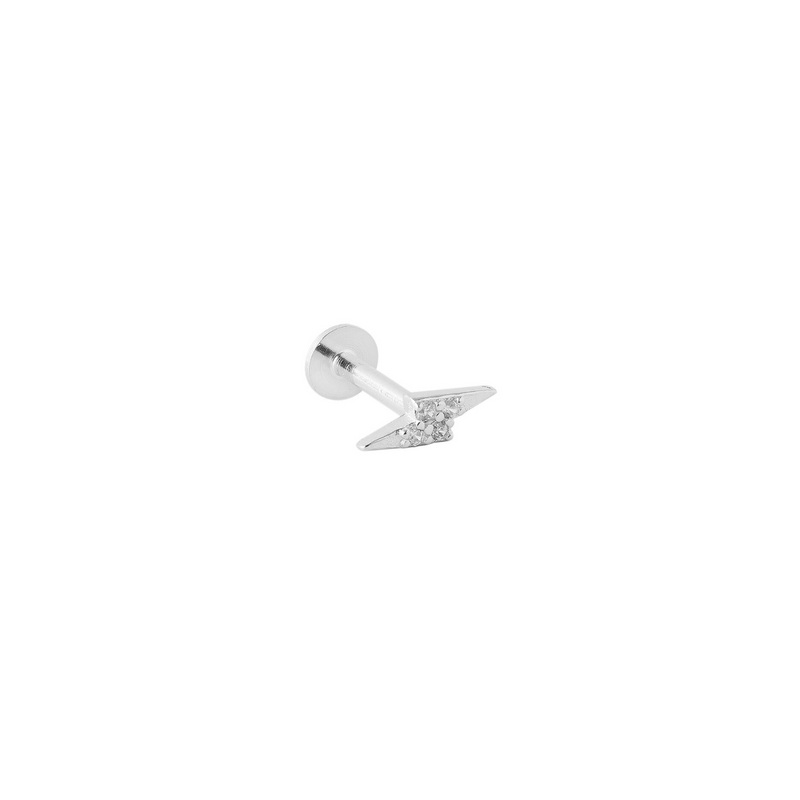 PIERCING RAYO PLATA (1 UNIDAD) | BOAZ JOYAS