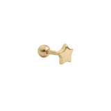 PIERCING STAR BAÑADO EN ORO