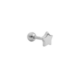 PIERCING STAR PLATA (1 UNIDAD)