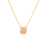 COLLAR MEDALLA INFINITO BAÑADO EN ORO