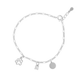 PULSERA JULIETA + MEDALLA PARA GRABAR PLATA