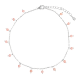 TOBILLERA SILA ROSADO PLATA