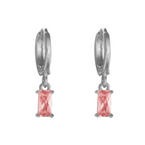 ARGOLLAS CALA PINK BAÑADAS EN ORO BLANCO