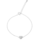PULSERA CORAZÓN PLATA