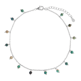 TOBILLERA SILA AZUL PLATA