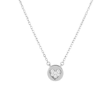 COLLAR MEDALLA CORAZÓN PLATA