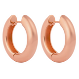 ARGOLLAS LIA 25MM BAÑADAS EN ORO ROSADO