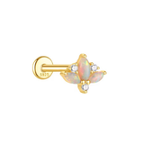 PIERCING MILA BAÑADO EN ORO (1 UNIDAD)