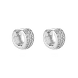 ARGOLLAS ARIA 9MM BAÑADAS EN ORO BLANCO