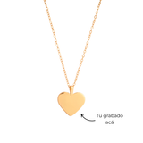 COLLAR AMOR BAÑADO EN ORO