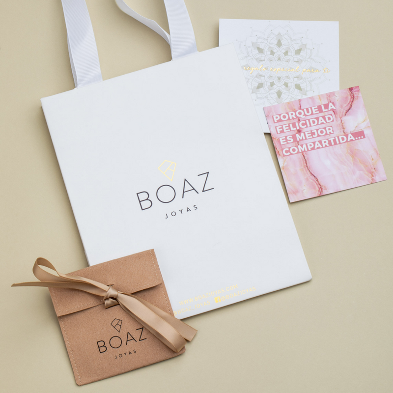 AROS CALA BAÑADOS EN ORO BLANCO | BOAZ JOYAS