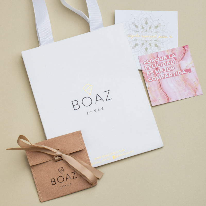 PACK SIENA BAÑADO EN ORO BLANCO | BOAZ JOYAS