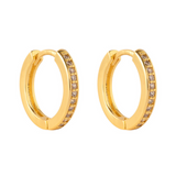ARGOLLAS LISAS CIRCONES BAÑADAS EN ORO 15MM