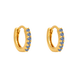 ARGOLLAS POLAR AZUL BAÑADAS EN ORO