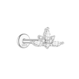 PIERCING LARA PLATA (1 UNIDAD)