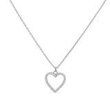 COLLAR CORAZÓN 2 PLATA