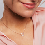 COLLAR BELLE BAÑADO EN ORO ROSADO