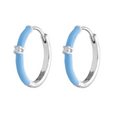ARGOLLAS LUCA BLUE BAÑADAS EN ORO BLANCO