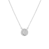 COLLAR MEDALLA LUNA PLATA