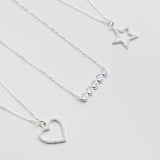 COLLAR CORAZÓN 2 PLATA