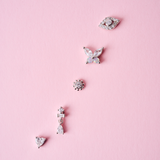 PIERCING CORAZÓN PLATA (1 UNIDAD)