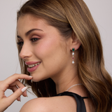 AROS ELISA BAÑADOS EN ORO BLANCO