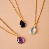 COLLAR VERA AMATISTA BAÑADO EN ORO