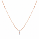 COLLAR INICIAL SHINE BAÑADO EN ORO ROSADO