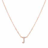 COLLAR INICIAL SHINE BAÑADO EN ORO ROSADO