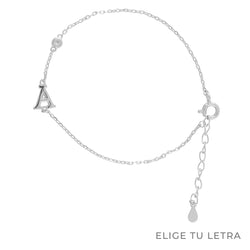 PULSERA INICIAL PLATA | BOAZ JOYAS