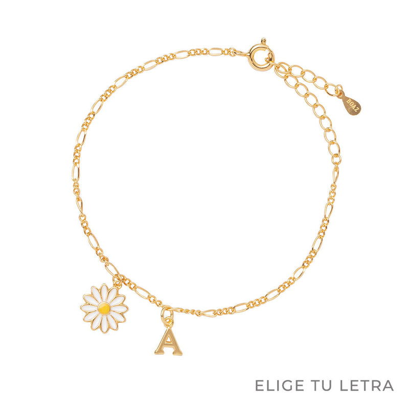 PULSERA MARGARITA BAÑADA EN ORO | BOAZ JOYAS