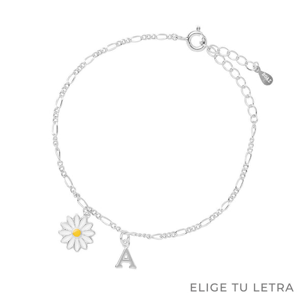 PULSERA MARGARITA PLATA | BOAZ JOYAS