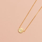 COLLAR GIRASOL BAÑADO EN ORO