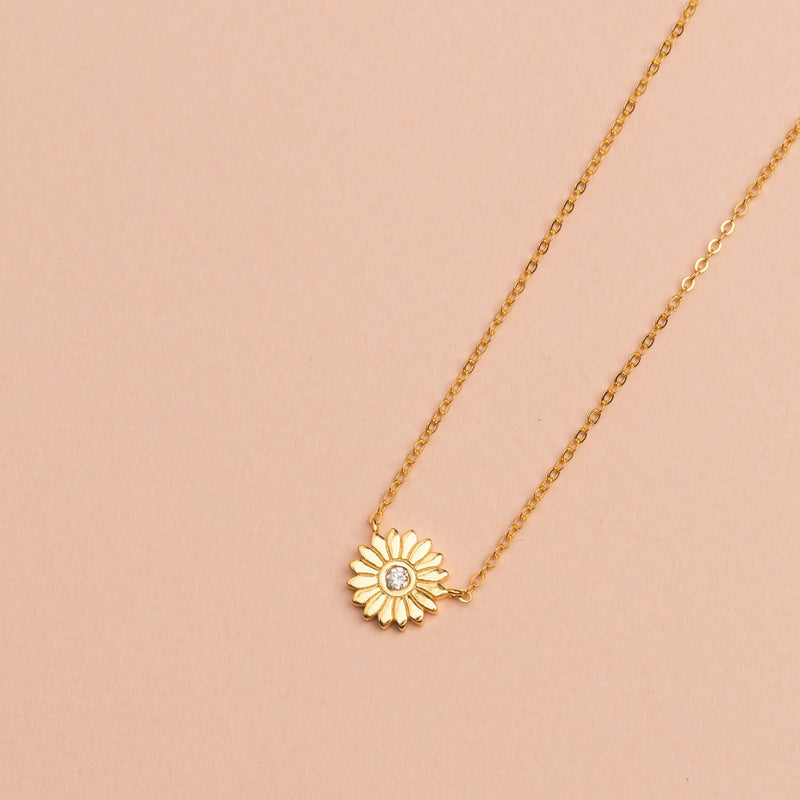 COLLAR GIRASOL BAÑADO EN ORO | BOAZ JOYAS