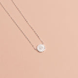 COLLAR GIRASOL PLATA
