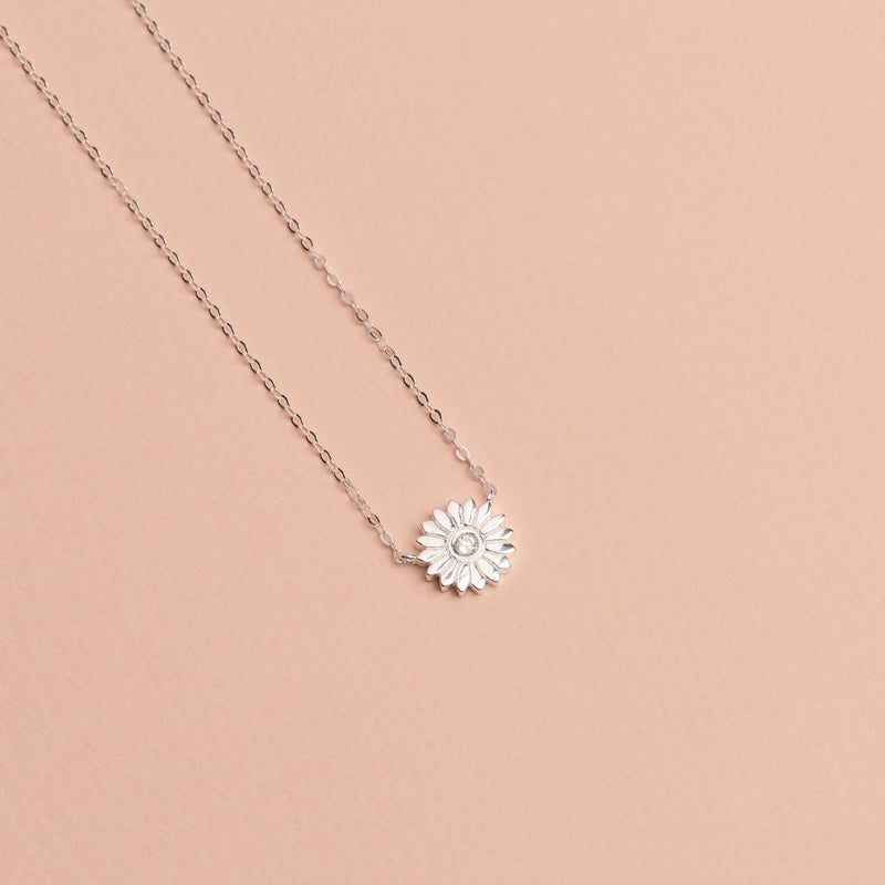 COLLAR GIRASOL PLATA | BOAZ JOYAS