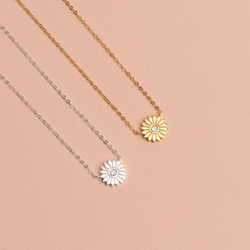 COLLAR GIRASOL BAÑADO EN ORO | BOAZ JOYAS