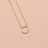 COLLAR LEA BAÑADO EN ORO ROSADO