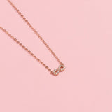 COLLAR INFINITO BAÑADO EN ORO ROSADO