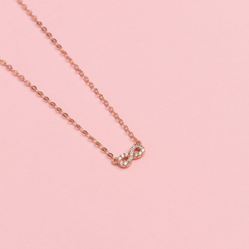 COLLAR INFINITO BAÑADO EN ORO ROSADO | BOAZ JOYAS